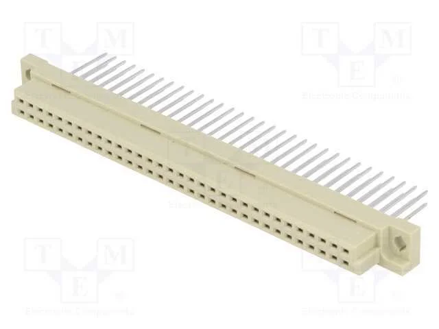Ficha, DIN 41612, tipo B, fêmea, PIN: 64, a+b, li.