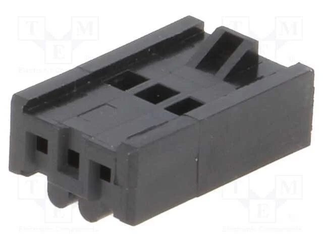 Fio-Placa, Ficha, F&ecirc;mea, Minimodul, 2,5mm, Pin: 3, Sem Contactos