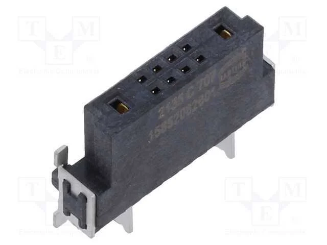 Conector: Placa-Placa, Fêmea, Pin: 10(2+8), Har-Flex Hybrid, Smt