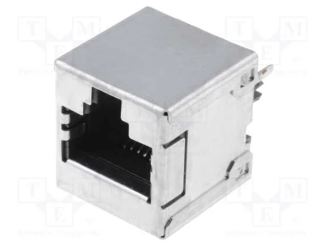 Tomada, RJ45, PIN: 8, Cat: 5e, blindadas, dourado.