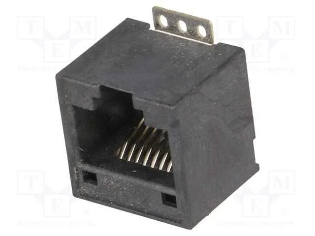 Tomada, RJ45, PIN: 8, dourado, Sistema: 8p8c, SMT.