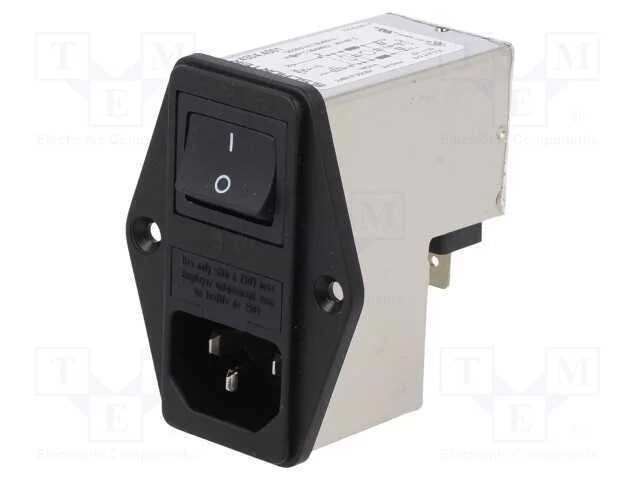 Conector: de alimentação, tomada, macho, 1A, 250V.