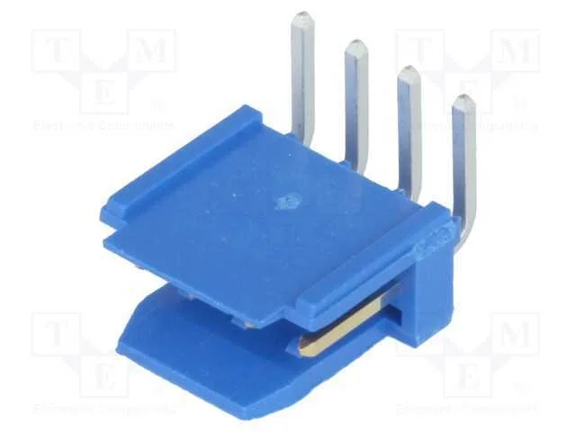 Tomada, fio-placa, macho, PIN: 4, 2,54mm, THT, Du.
