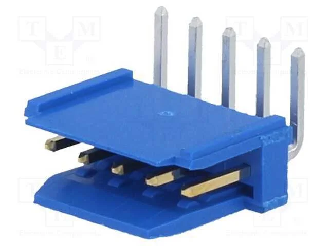 Tomada, fio-placa, macho, PIN: 5, 2,54mm, THT, Du.