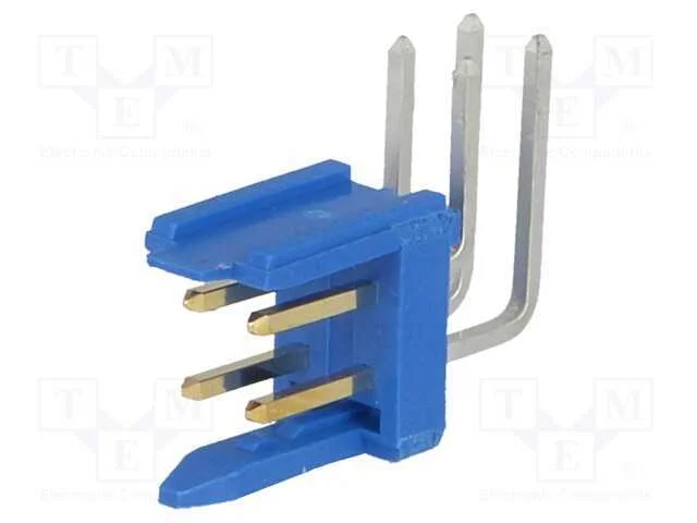 Tomada, fio-placa, macho, PIN: 4, 2,54mm, THT, Du.