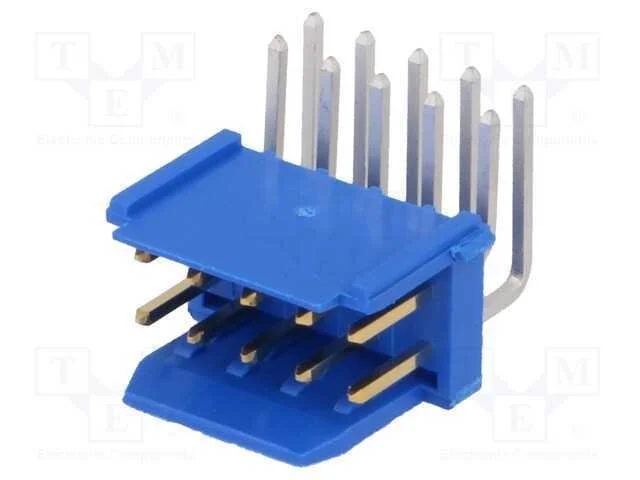 Tomada, fio-placa, macho, PIN: 10, 2,54mm, THT, D.