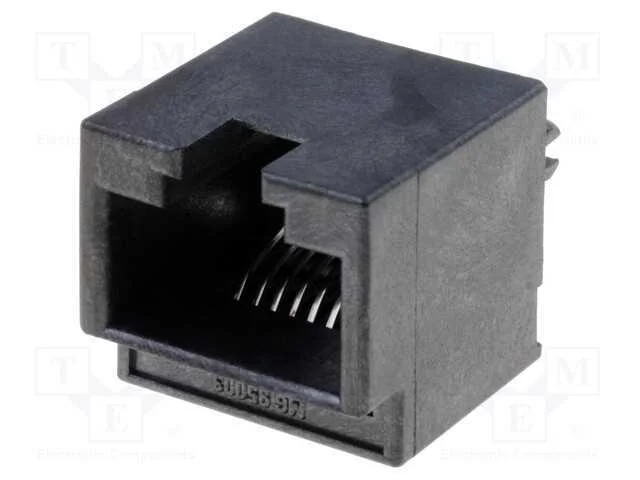 Tomada, RJ45, PIN: 8, Cat: 3, dourado, Sistema: 8.