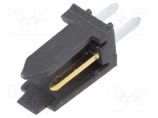 Tomada, fio-placa, macho, PIN: 2, 2,54mm, THT, Du.