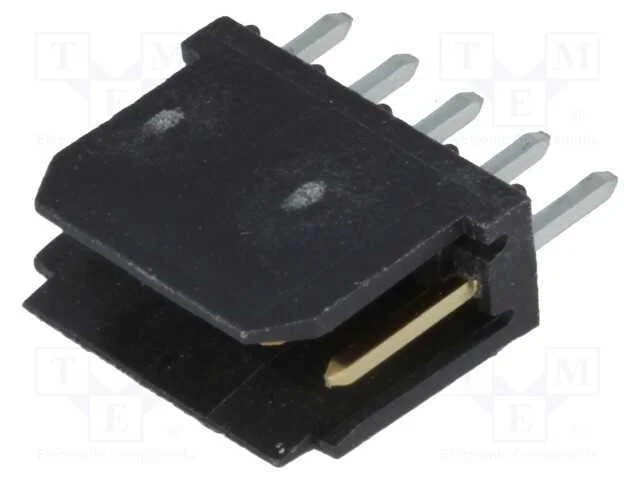 Tomada, fio-placa, macho, PIN: 5, 2,54mm, THT, Du.