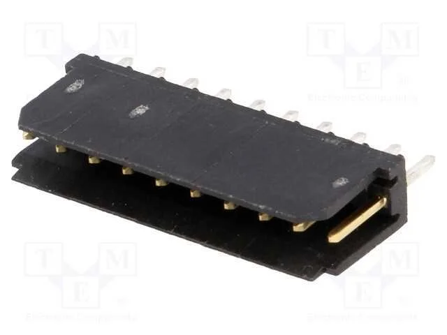 Tomada, fio-placa, macho, PIN: 10, 2,54mm, THT, D.
