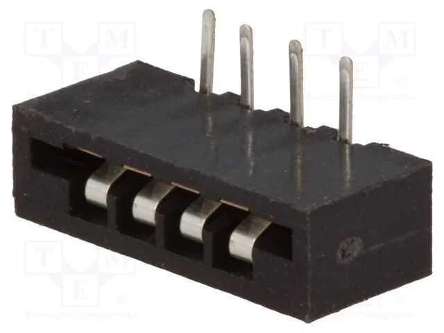 Conector: Ffc/Fpc, Angulares 90, Pin: 4, Non-Zif, Tht, Estanhado