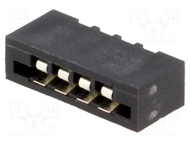 Conector: FFC/FPC, simples, PIN: 4, Non-ZIF, THT,.