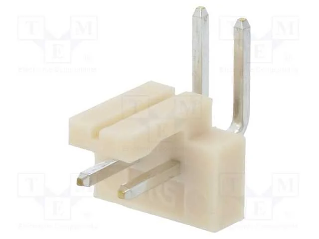 Fio-placa, tomada, macho, DF1, 2,5mm, PIN: 2, THT.