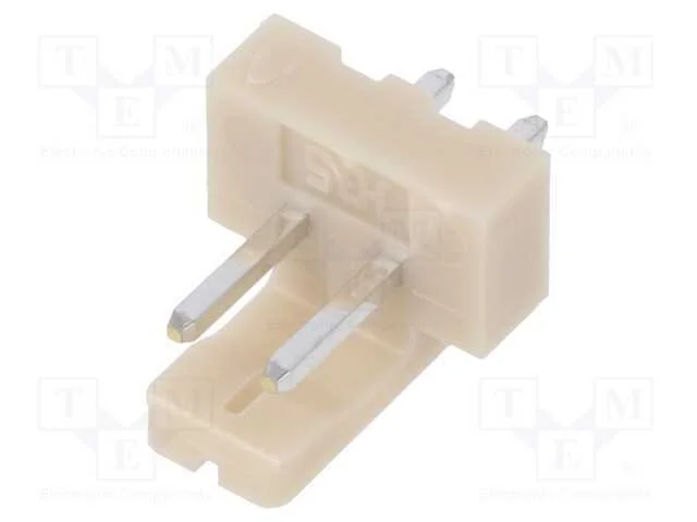 Fio-placa, tomada, macho, DF1, 2,5mm, PIN: 2, THT.