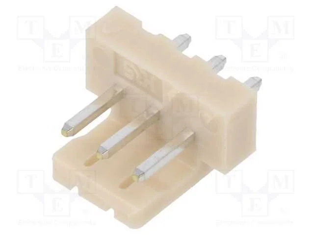 Fio-placa, tomada, macho, DF1, 2,5mm, PIN: 3, THT.