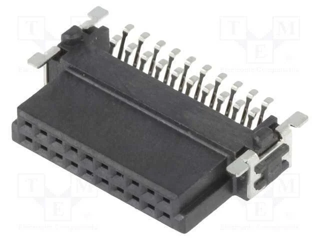 Conector: Placa-Placa, Fêmea, Pin: 20, 1,27mm, -55÷125c, Ul94v-0
