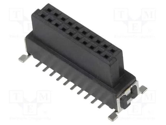 Conector: Placa-Placa, Fêmea, Pin: 20, 1,27mm, -55÷125c, Ul94v-0