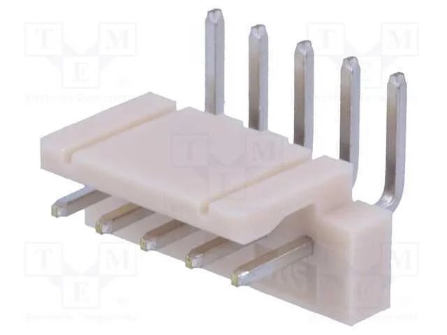 Fio-Placa, Tomada, Macho, Df1, 2,5mm, Pin: 5, Tht, para Pcb, 250v, 3a