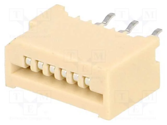 Conector: FFC/FPC, simples, PIN: 6, Non-ZIF, THT,.