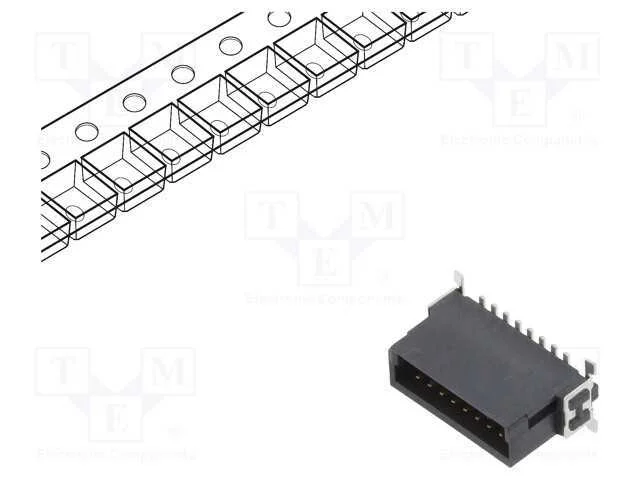 Conector: Placa-Placa, Macho, Pin: 16, 1,27mm, -55÷125c, Ul94v-0