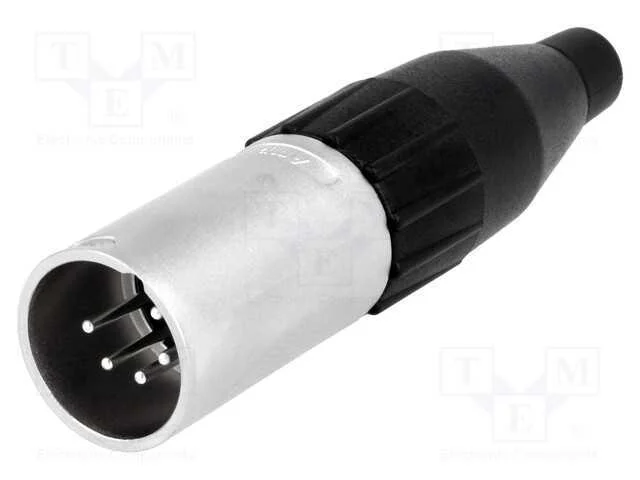 Ficha, Xlr, Macho, Pin: 5, Simples, com Cabo, Solda, Contatos: Latão