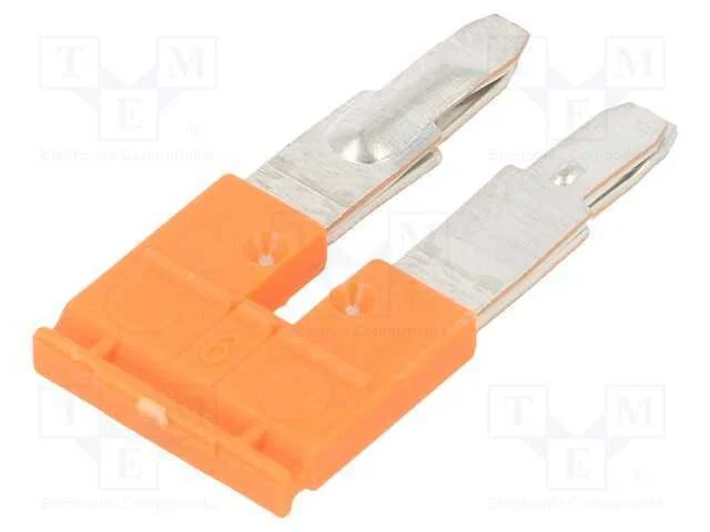 Ponte de Pino, Snk, Faixas: 2, Laranja, Larg: 8mm, 600v, Alt: 13,6mm