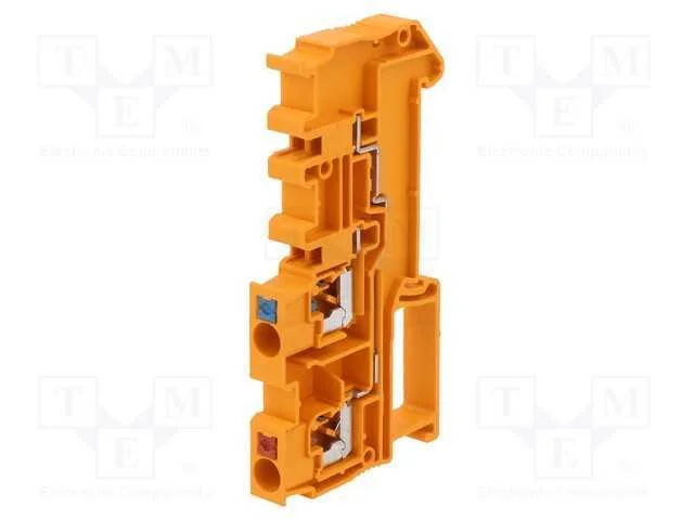 Conector: de carril, 0,2÷4mm2, faixas: 2, braçade.