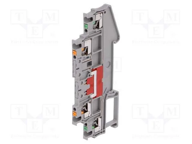 Conector: de carril, 0,14÷1,5mm2, faixas: 2, braç.