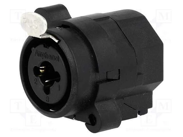 Tomada, Jack 6,3mm + Xlr, Fêmea, Simples, com o Botão, Tht, 50v