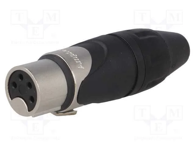 Ficha, Xlr, Fêmea, Pin: 4, Simples, com Cabo, Solda, Estanhado, 133v