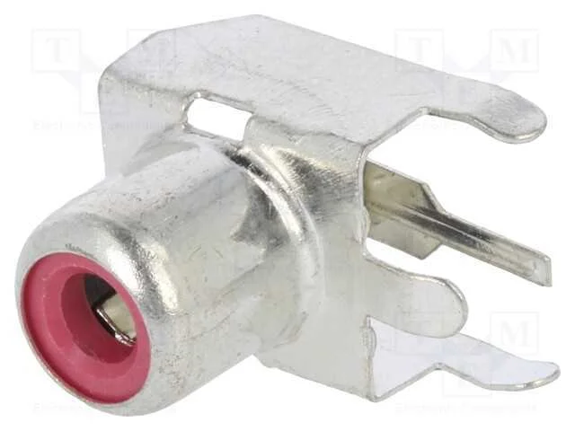 Tomada, Rca, Fêmea, Angulares 90, Tht, Latão, Estanhado, para Pcb