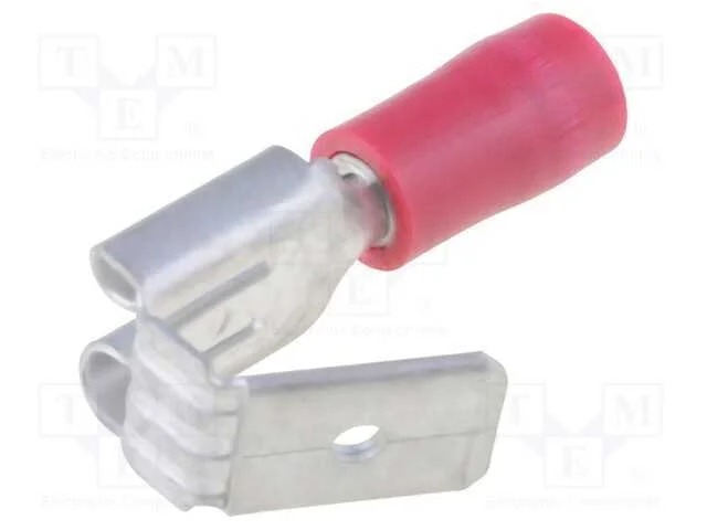 Conetor: plano, 6,3mm, 0,8mm, fêmea/macho, 0,75÷1.