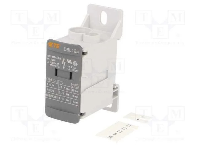 Conector: Bloco de Distribuição, Dbl, Faixas: 1, Braçadeiras: 8