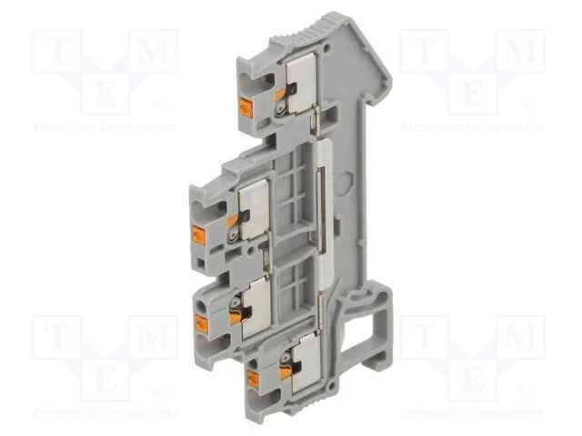Conector: de Carril, Pttb, 0,14÷1,5mm2, Faixas: 2, Braçadeiras: 4