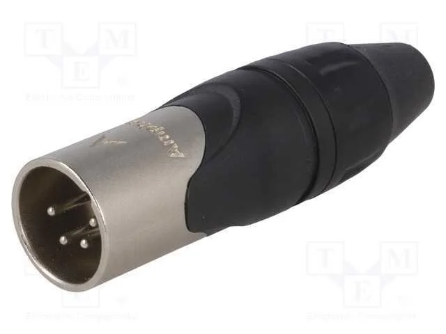 Ficha, Xlr, Macho, Pin: 4, Simples, com Cabo, Sol.