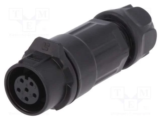 Conector: Redondos, Ficha, Tamanho 12, 02, Fêmea,.