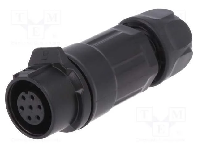 Conector: Redondos, Ficha, Tamanho 12, 02, Fêmea,.