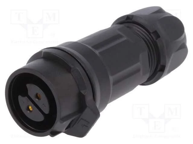 Conector: Redondos, Ficha, Tamanho 16, 02, Fêmea,.