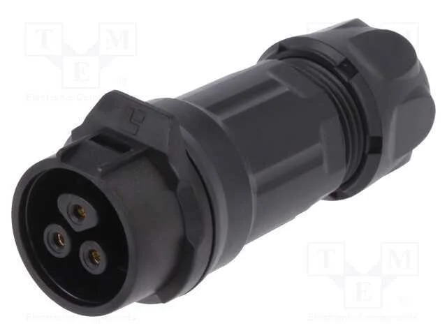 Conector: Redondos, Ficha, Tamanho 16, 02, Fêmea,.
