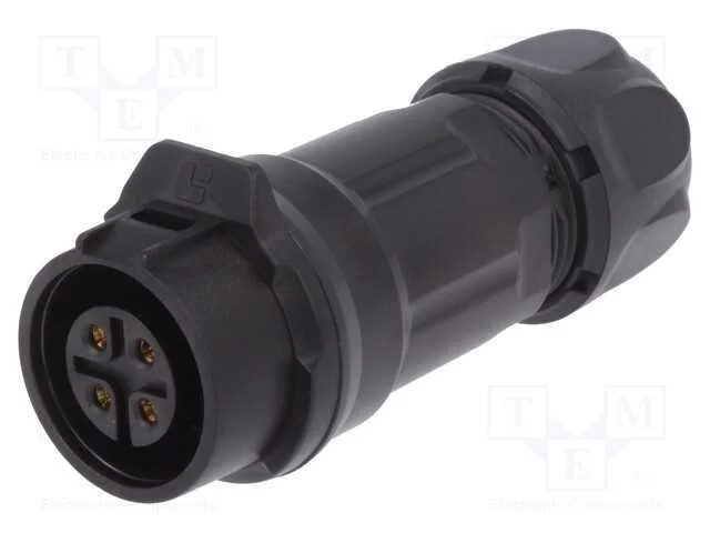 Conector: Redondos, Ficha, Tamanho 16, 02, Fêmea,.