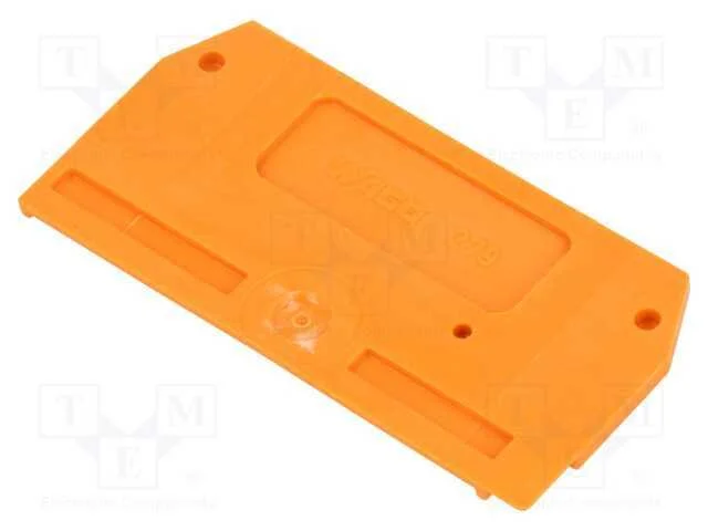 Placa extrema/ de separação, 279, laranja, 2x27x5.