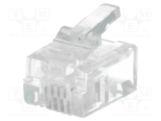 Ficha, Rj14, Pin: 4, Não Blindados, Dourado, Sistema: 6p4c, 26awg