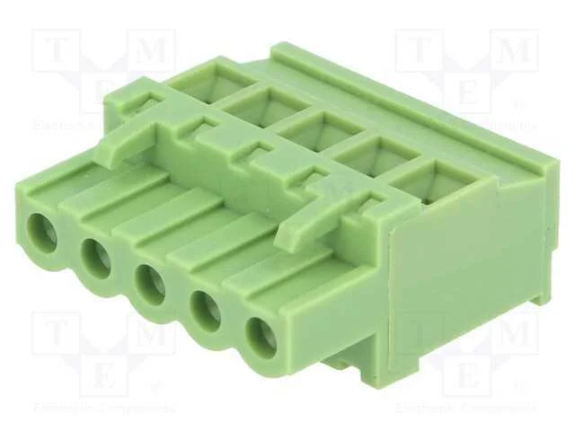 Bloco terminal separável, 5,08mm, faixas: 5, angu.
