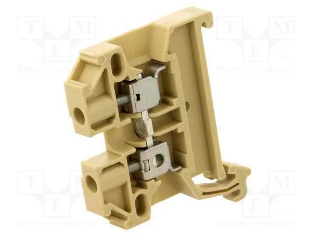Conector: de carril, 0,5÷2,5mm2, faixas: 1, bege,.