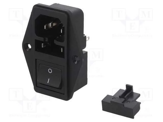 Conector: de Alimenta&ccedil;&atilde;o, Tomada, Macho, 10a, 250vac, Iec 60320