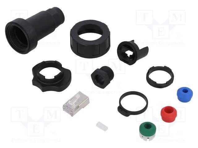 Ficha, RJ45, Buccaneer Ethernet, PIN: 8, poliamid.