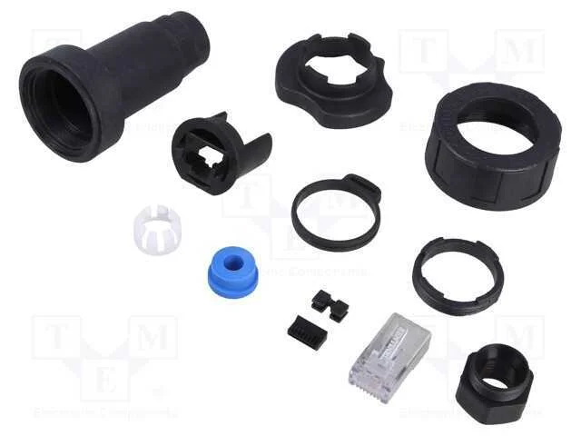 Ficha, Rj45, Buccaneer Ethernet, Pin: 8, Poliamida, Dourado, 1,5a