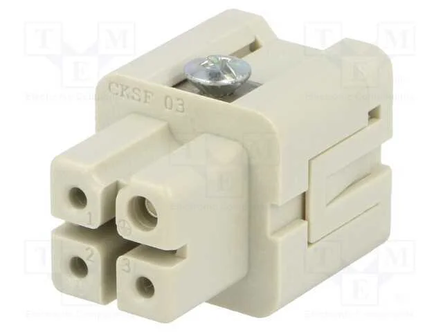Conector: HDC, inserto de contatos, f&ecirc;mea, CKS, P.