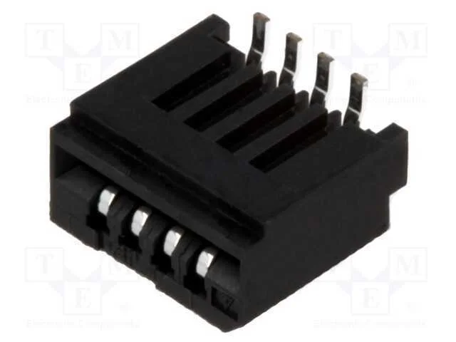 Conector: FFC/FPC, verticais, PIN: 4, Non-ZIF, SM.