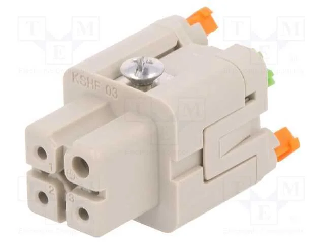 Conector: HDC, inserto de contatos, f&ecirc;mea, CKSH, .